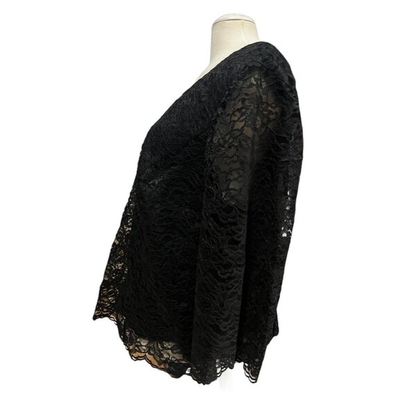 Maggy London Vintage NWT V Neck and Back Lace Career Blouse Sz 22 W Plus Womens - Picture 6 of 13